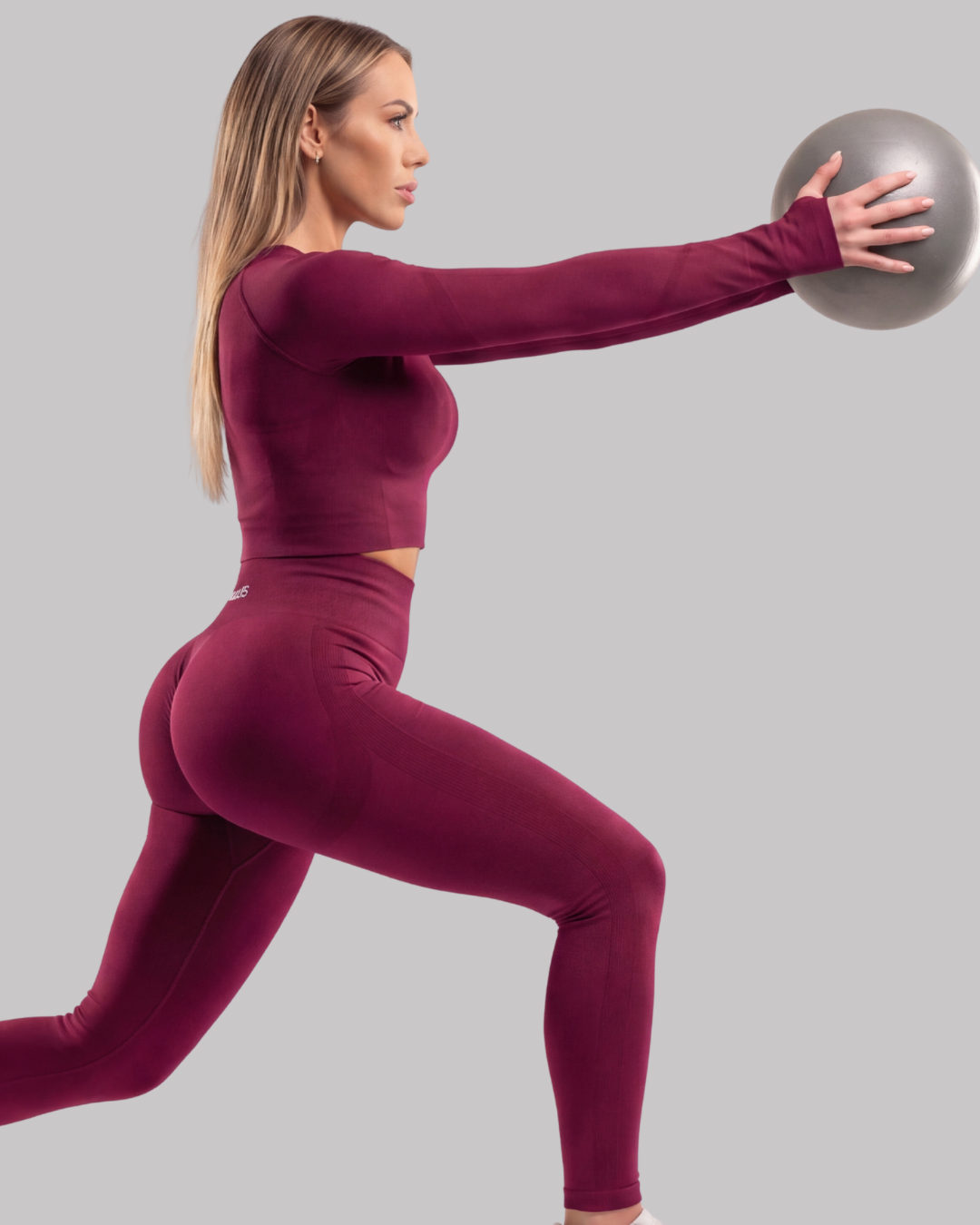 Burgundy Long Sleeve Top