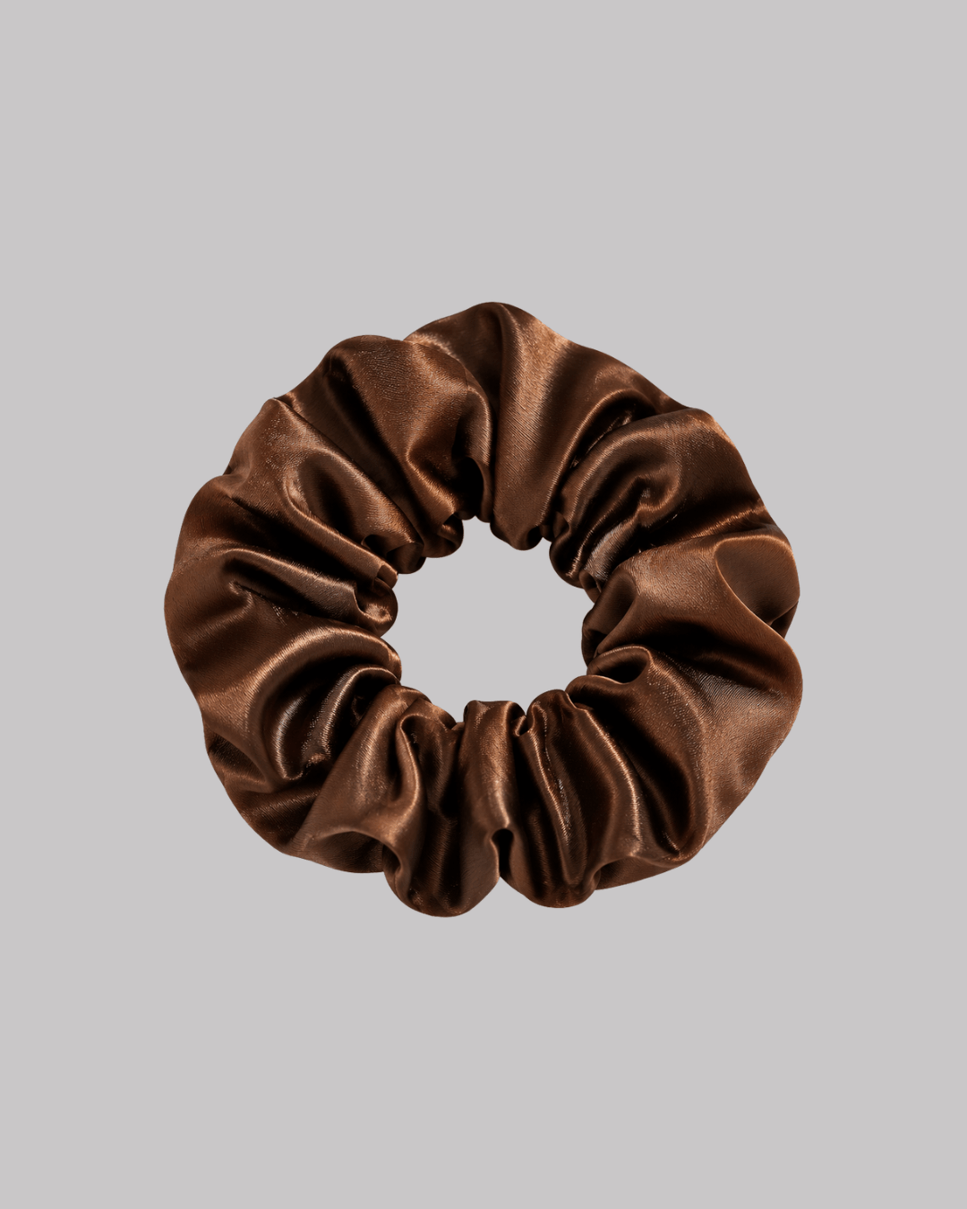 GYMBABES scrunchie, productfoto op grijze achtergrond