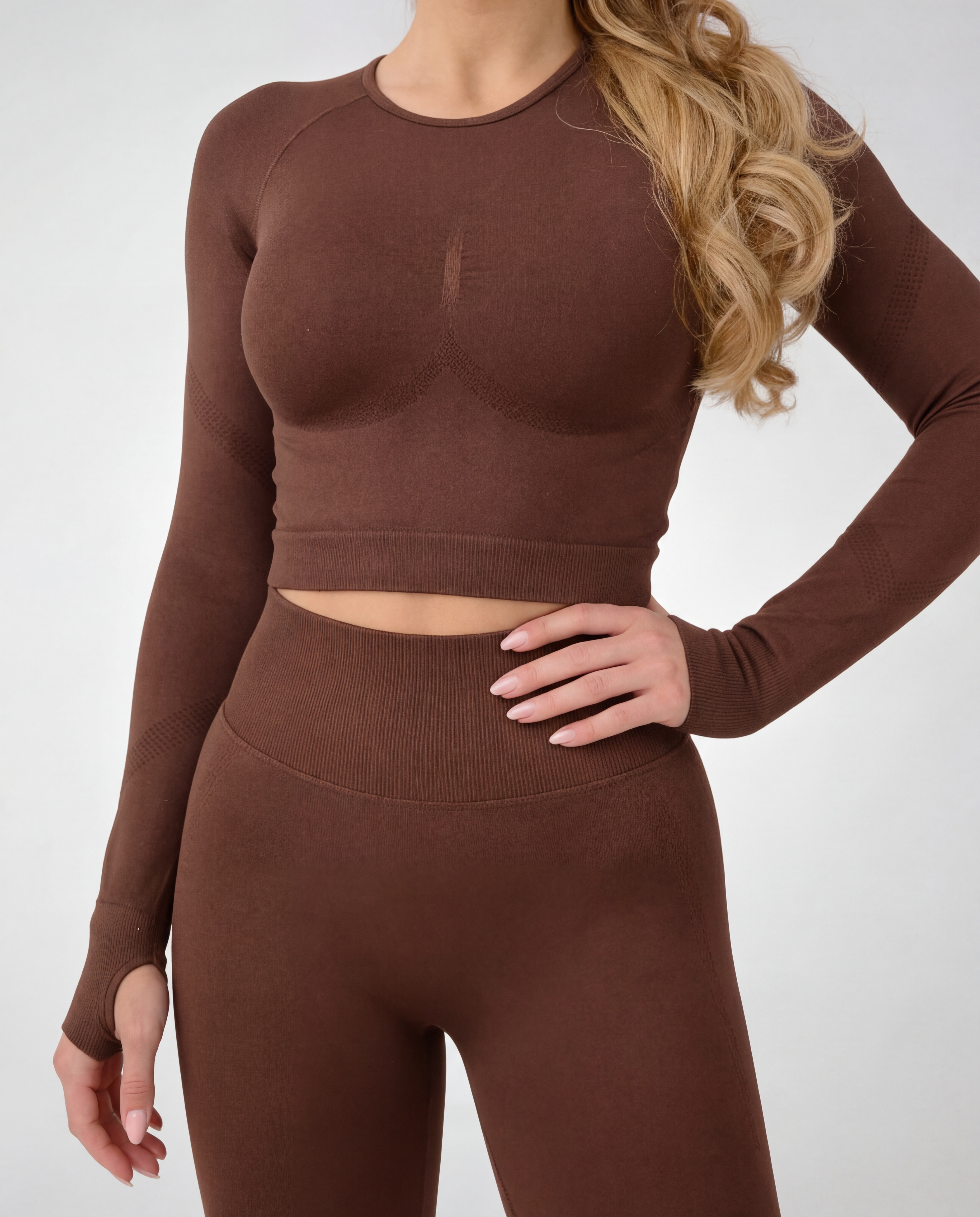 Mocha Long Sleeve Top