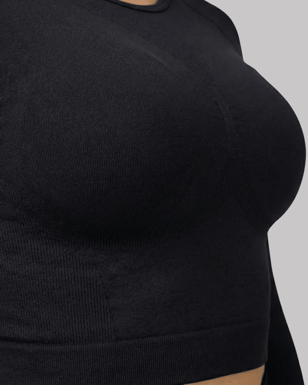 Sculpt Lift long sleeve crop top in Midnight, achteraanzicht