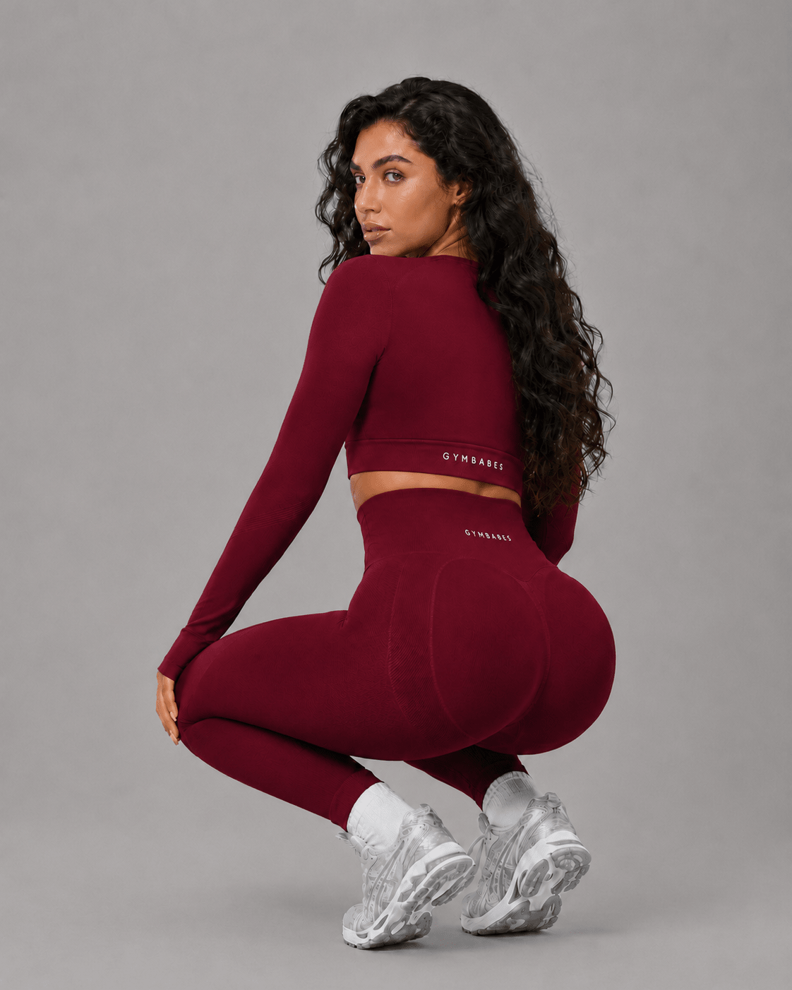 Sculpt Lift legging in Burgundy, studiofoto vooraanzicht