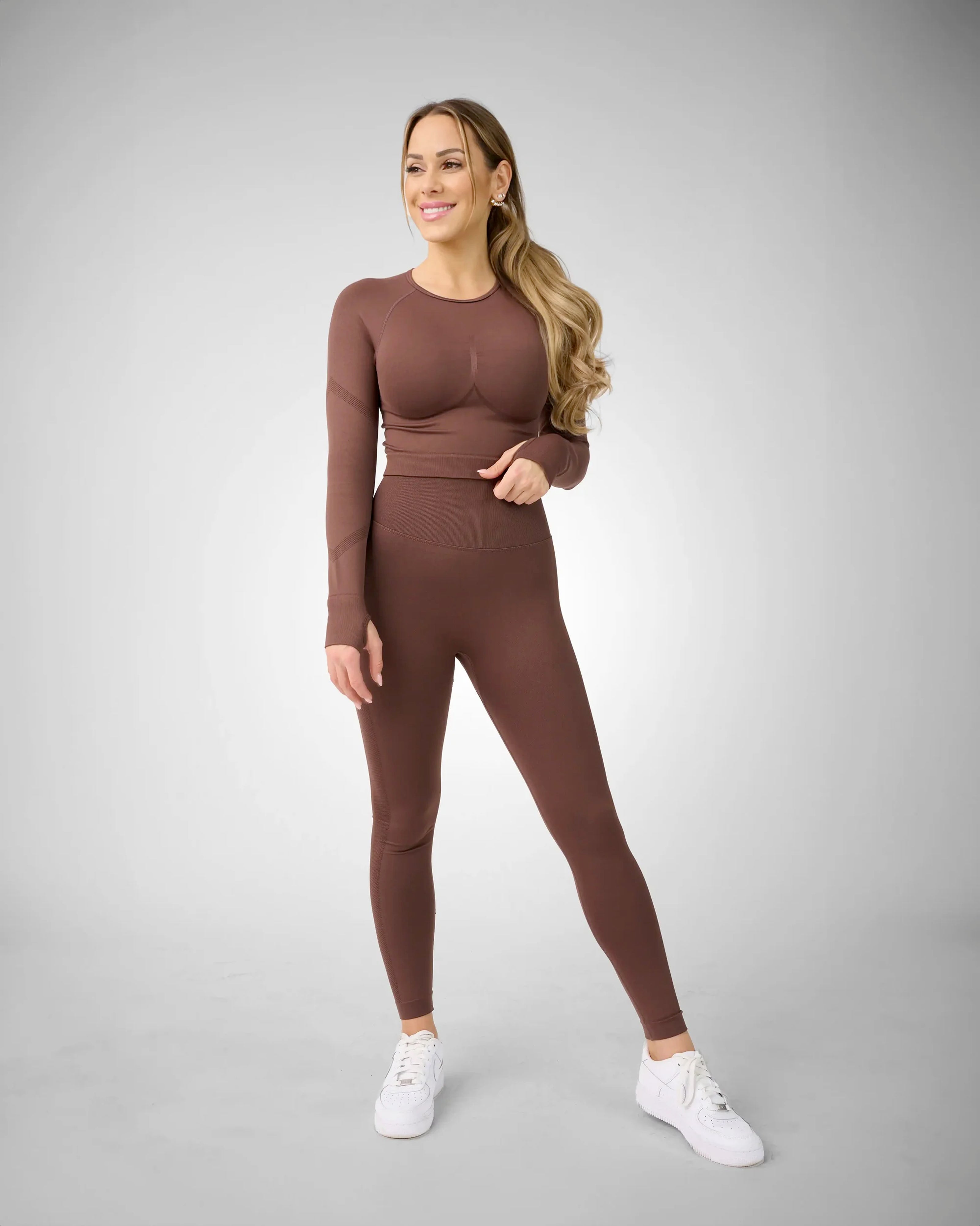 Seamless Long Sleeve Brown