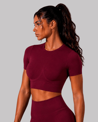 Sculpt Lift™ Short Sleeve Crop Top