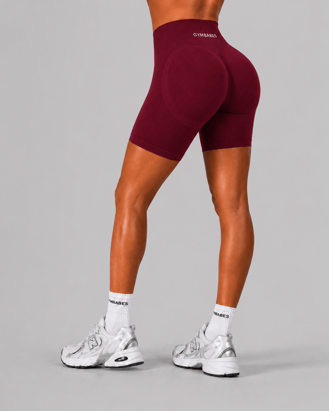 Sculpt Lift shorts in Burgundy, vooraanzicht