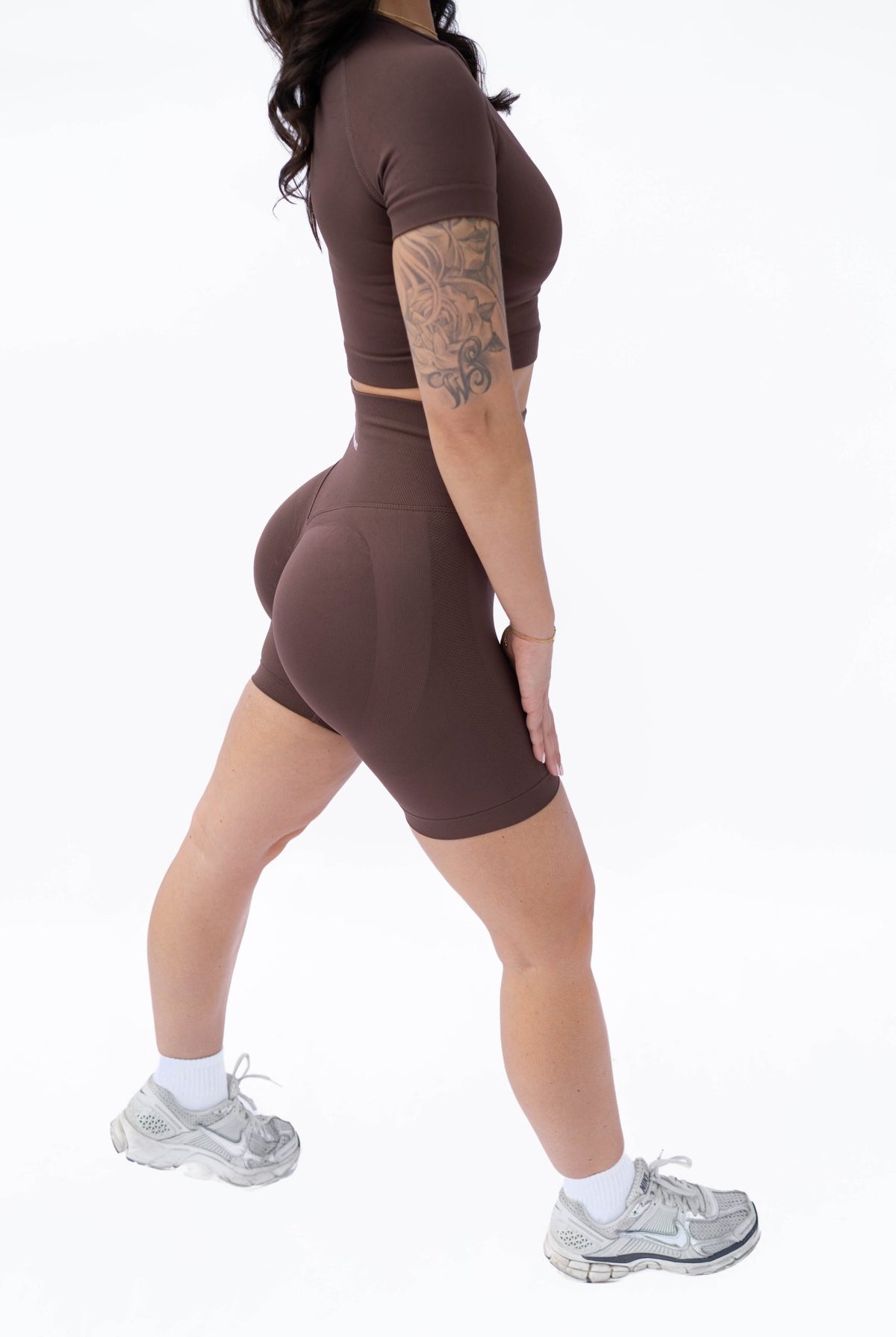 GYMBABES matching set in Mocha #Color_Mocha