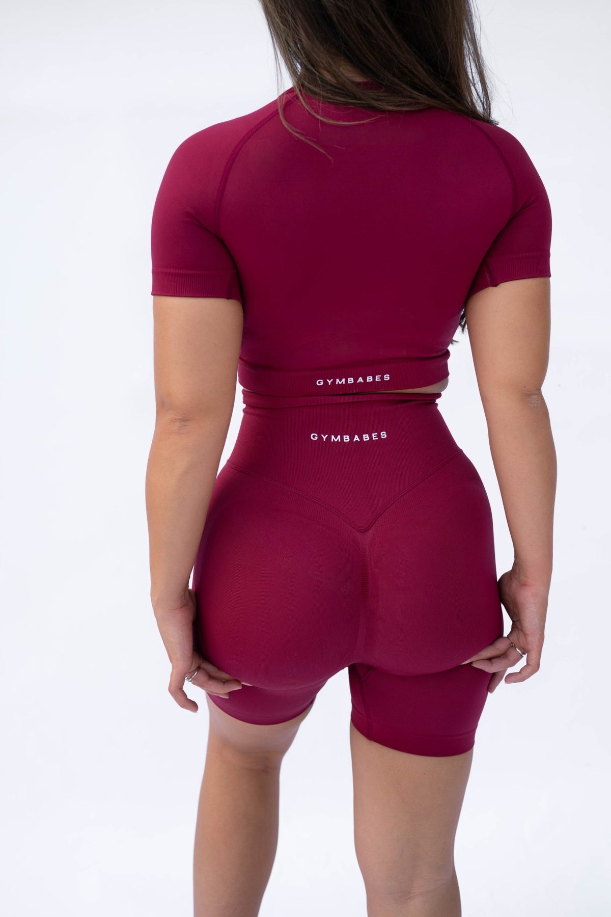 GYMBABES matching set in Burgundy #Color_Burgundy