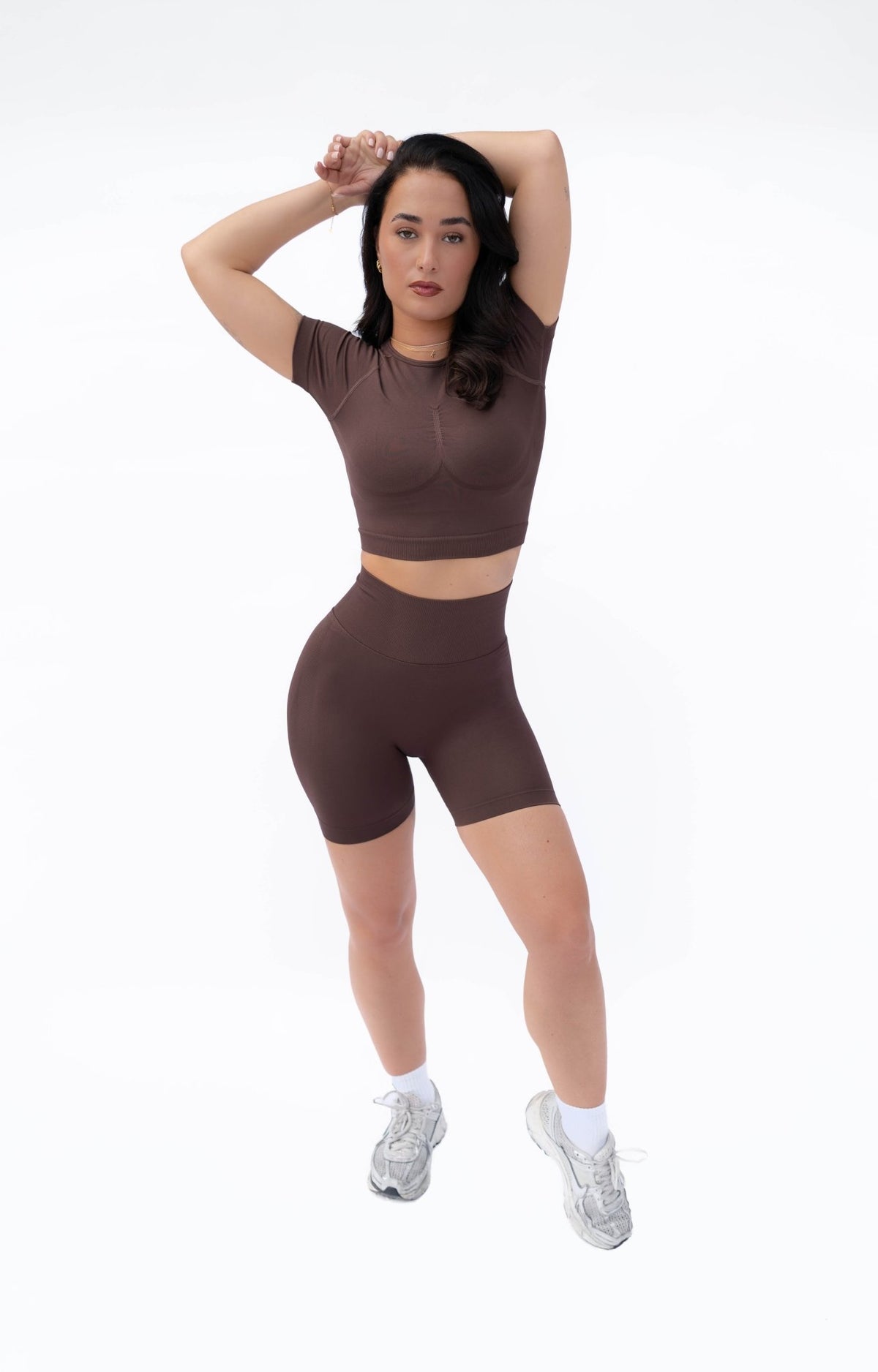 GYMBABES matching set in Mocha #Color_Mocha
