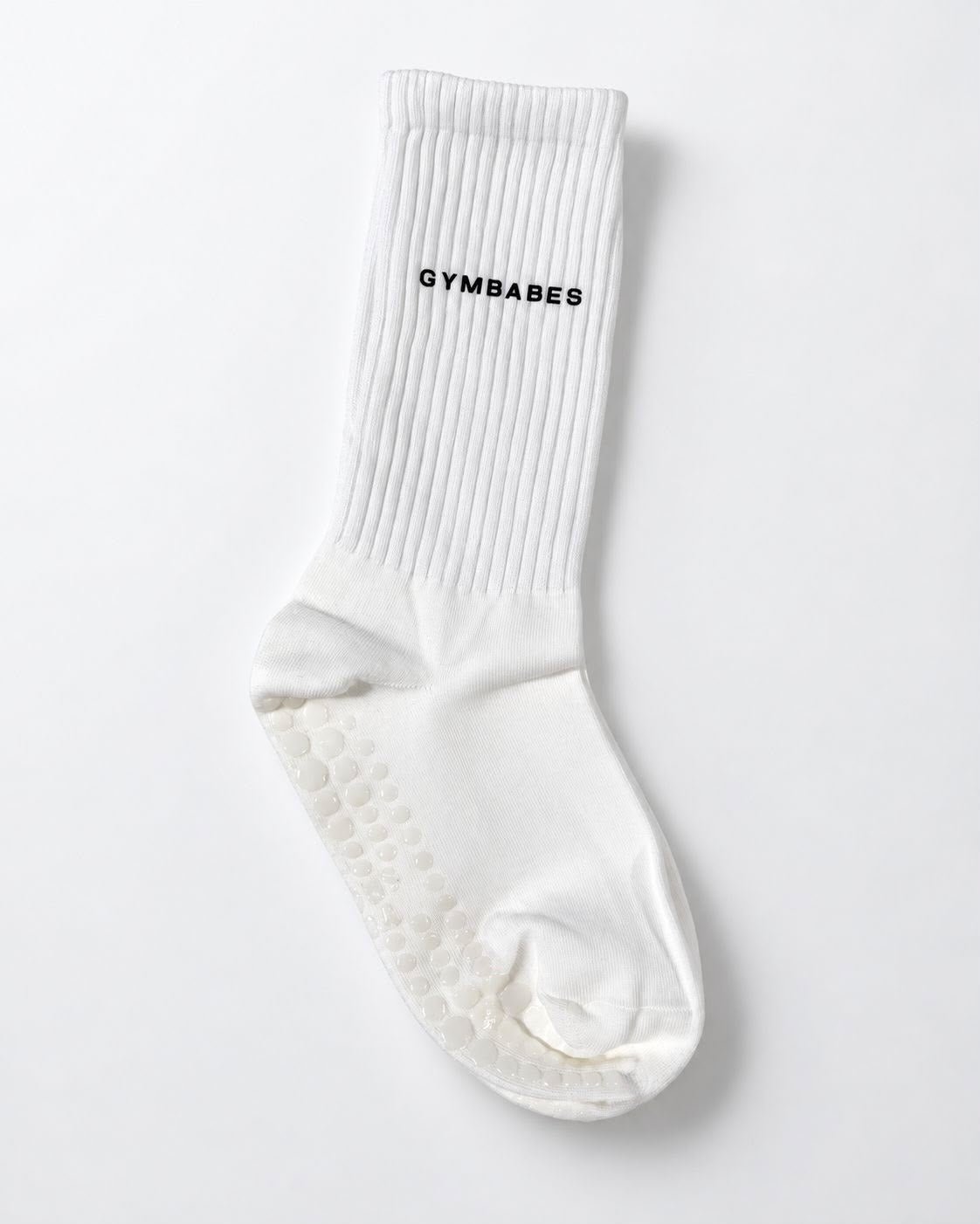 GYMBABES Grip Socks White