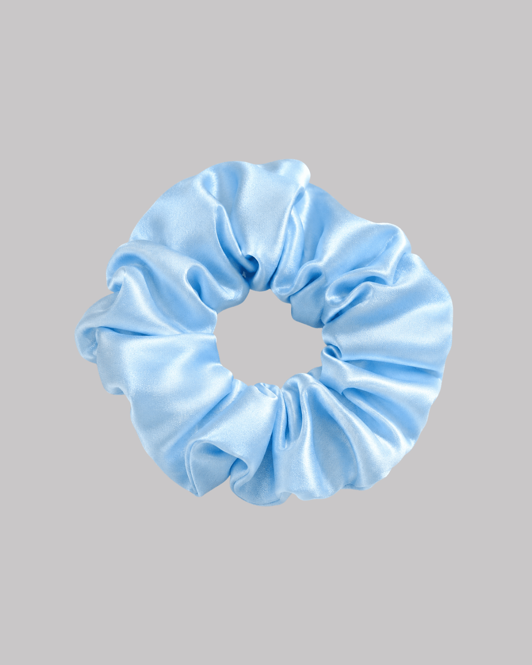 GYMBABES scrunchie in satijn, productfoto