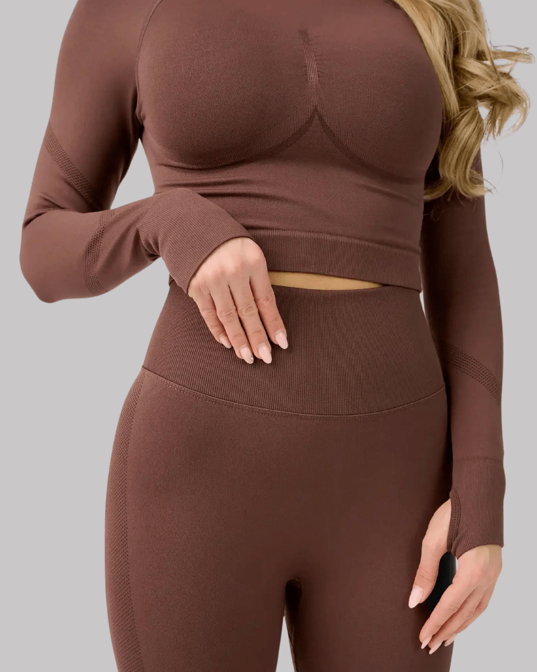 Krótki top z długim rękawem Sculpt Lift™
