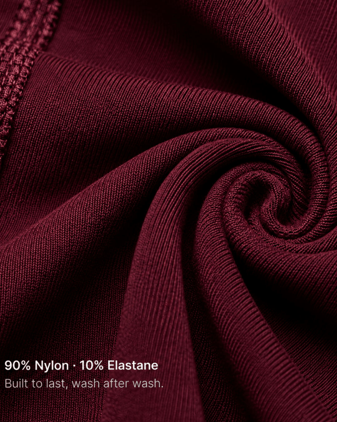 Sculpt Lift set in Burgundy, legging met long sleeve crop top