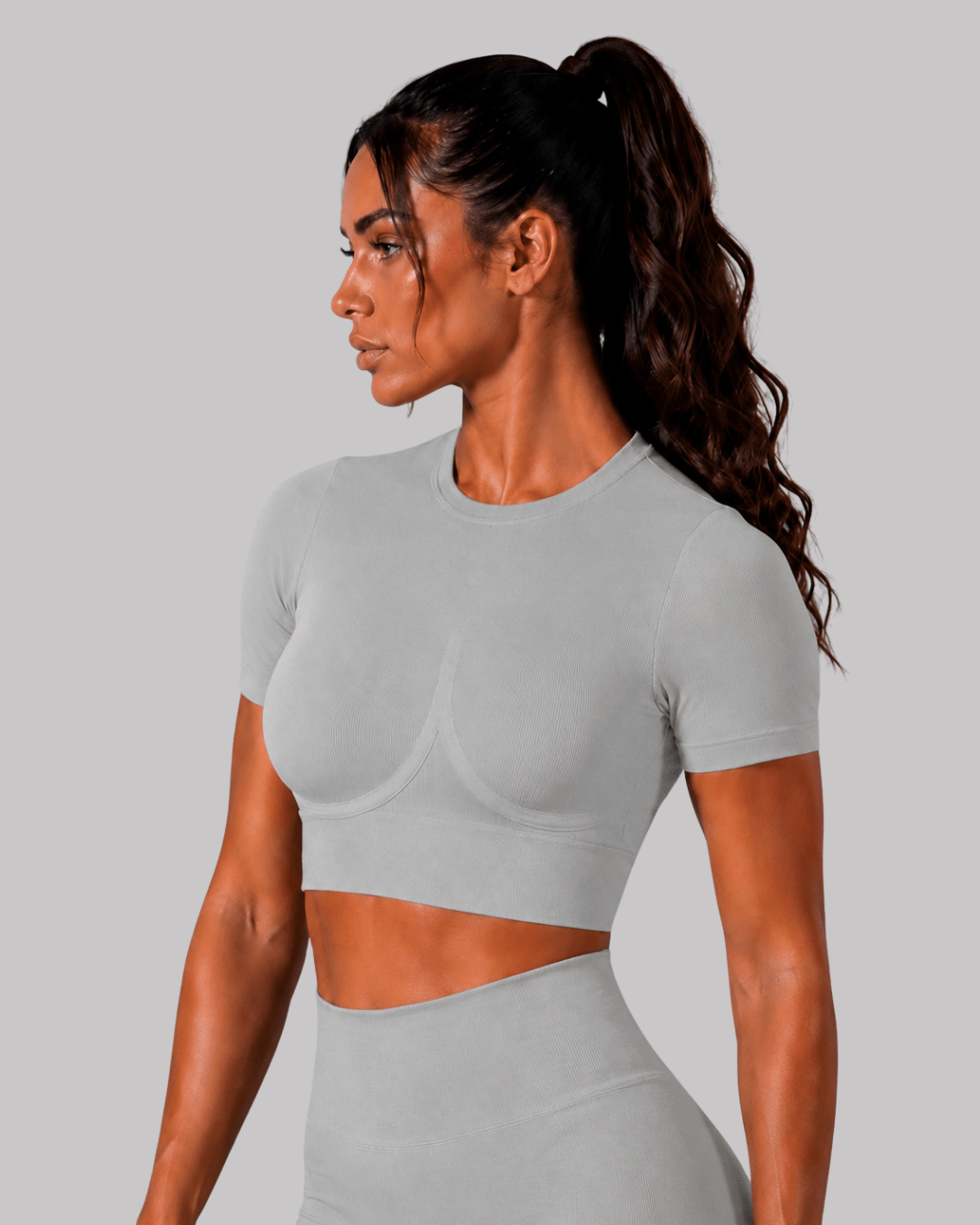 Krótki top z krótkim rękawem Stone Sculpt Lift™